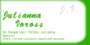 julianna voross business card